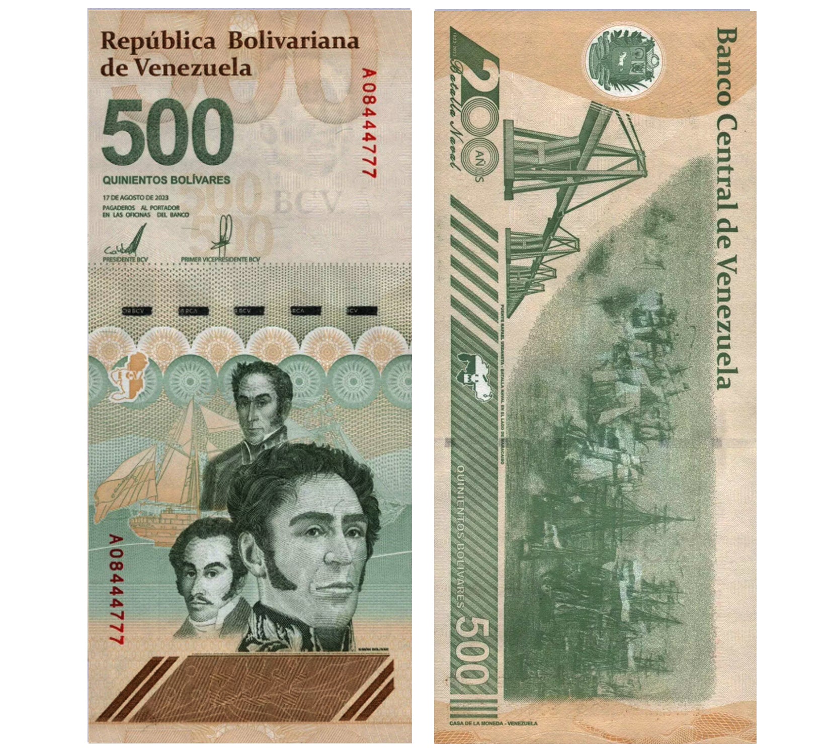 Venezuela 500 DIGITALES Banknote 2023 Bolivar Circulated